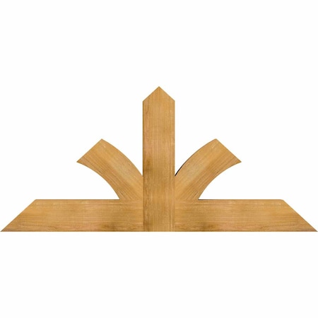 Ekena Millwork Richland Rough Sawn Timber Gable Bracket, Western Red Cedar, 60"W x 27"H x 4"D x 6"F, 11/12 Pitch GBW060X27X0406RIC00RWR